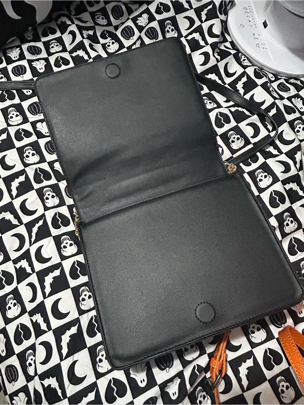 New Goth Halloween Summon the Spirits Black Book Crossbody Bag - Picture 2 of 6